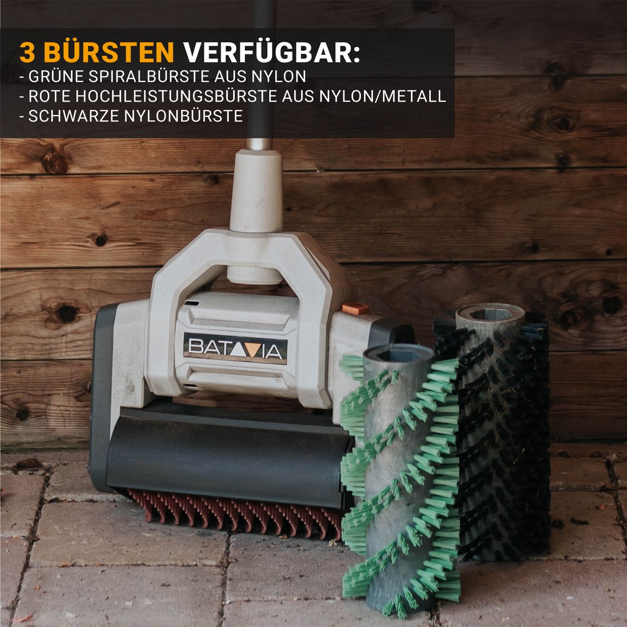 Batavia MAXXBRUSH – ROLLENBÜRSTE FÜR HAUS UND GARTEN
