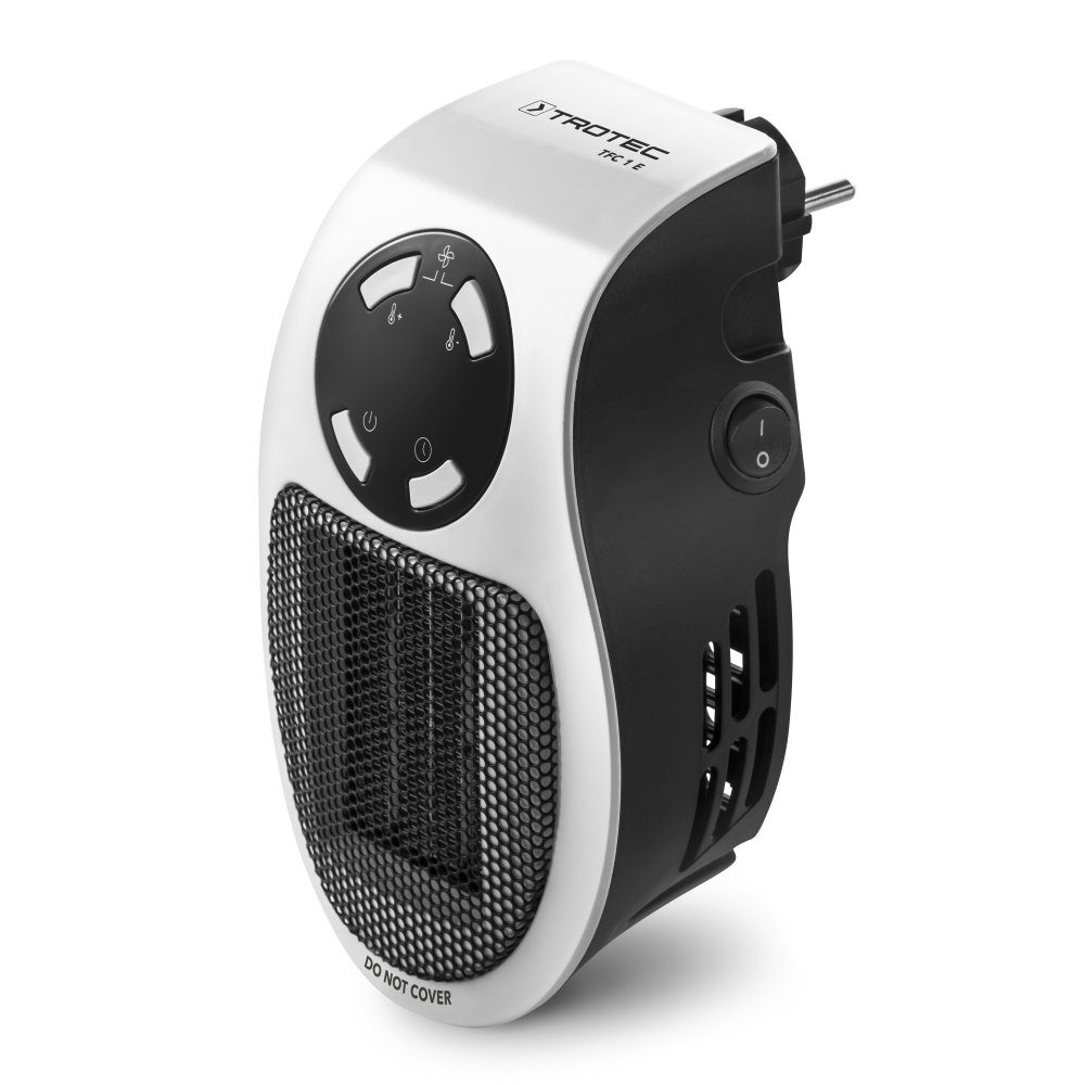 TROTEC Heizlüfter TFC 1 E, 500 W, Schnelle und angenehme Wärme 2 Ventilationsstufen Überhitzungsschutz