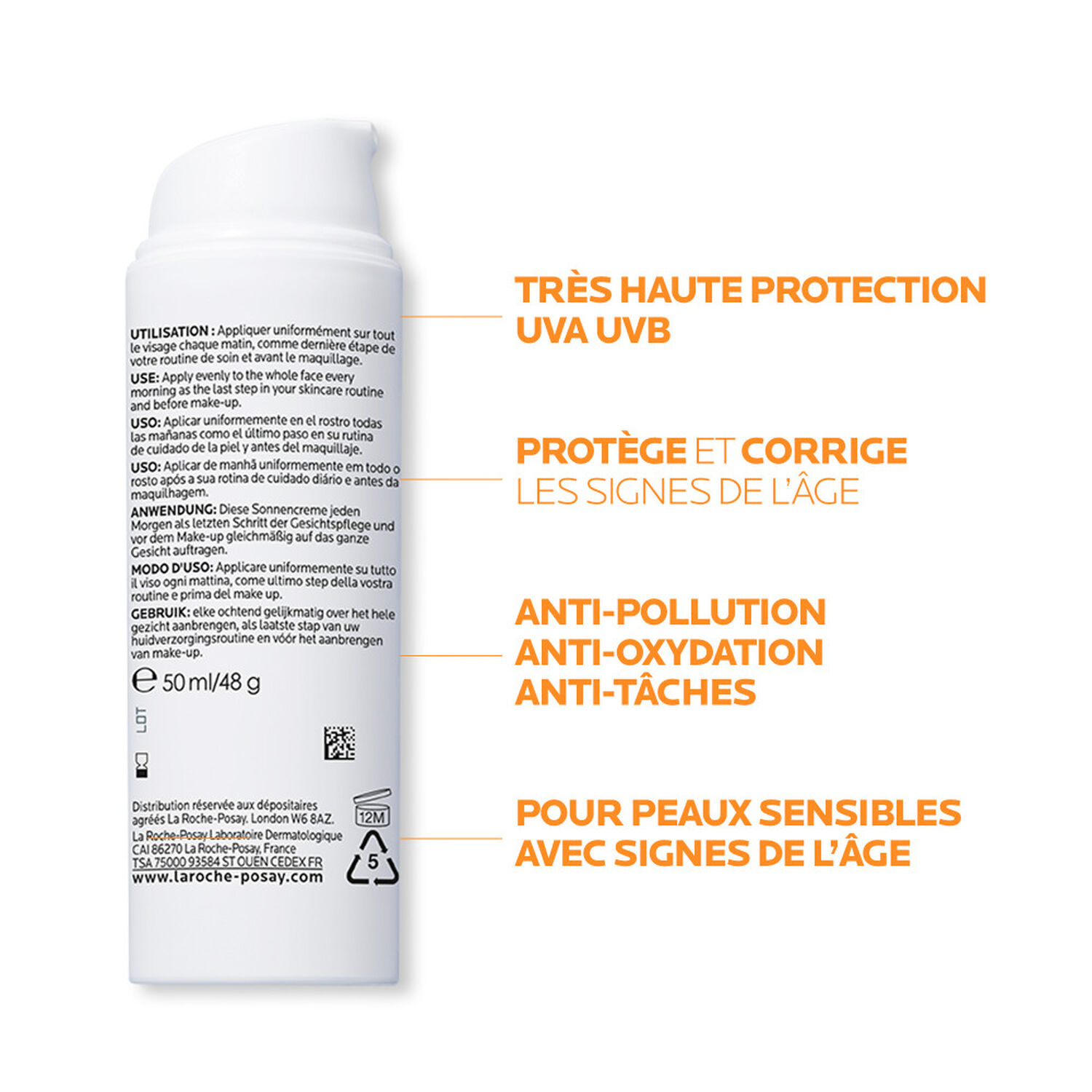 la roche-posay Anthelios SPF50 Photocorrection Anti-rides Anti-taches 50 ml