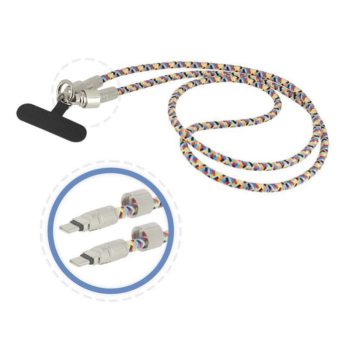 Καλώδιο φόρτισης USB-C σε USB-C με λουράκι λαιμού