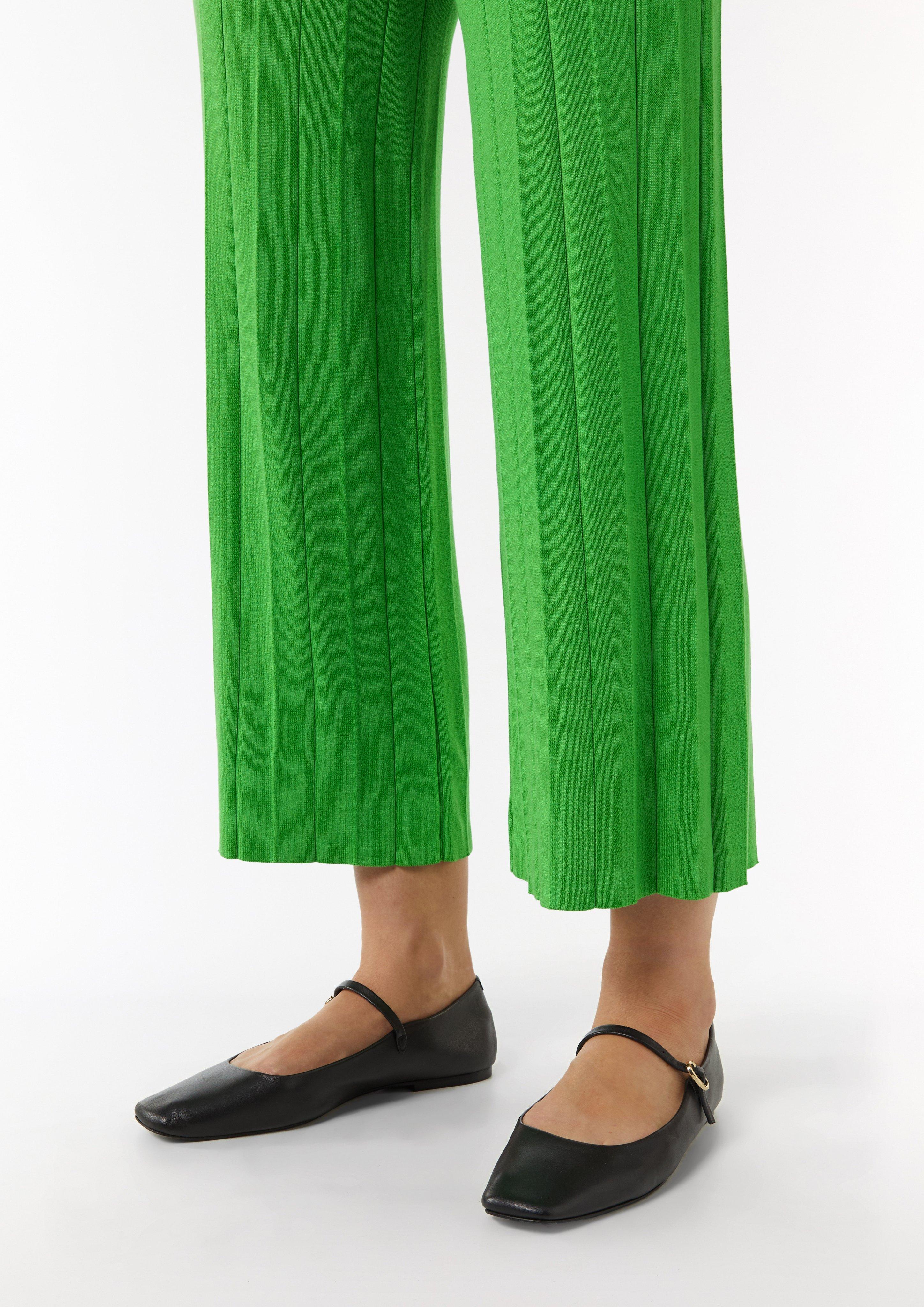 Culotte mit Rippstruktur - grün