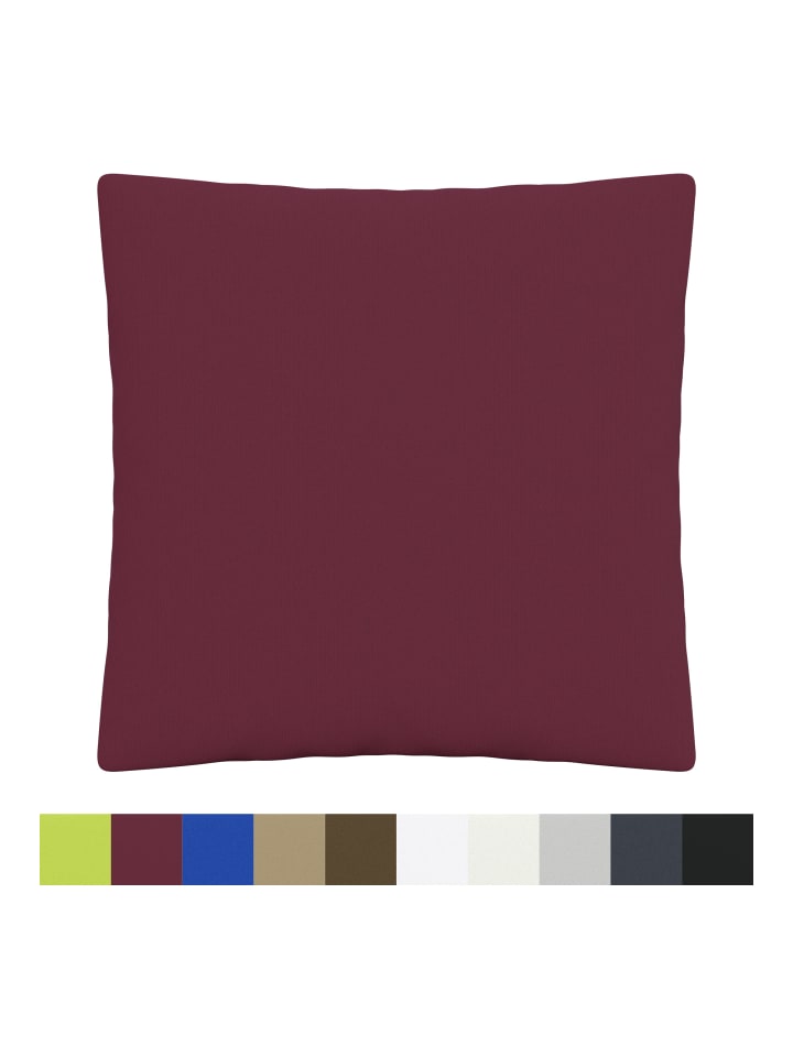GMD Living 2er Set Jersey Kissenhüllen JESBERG in Farbe Bordeaux günstig kaufen
