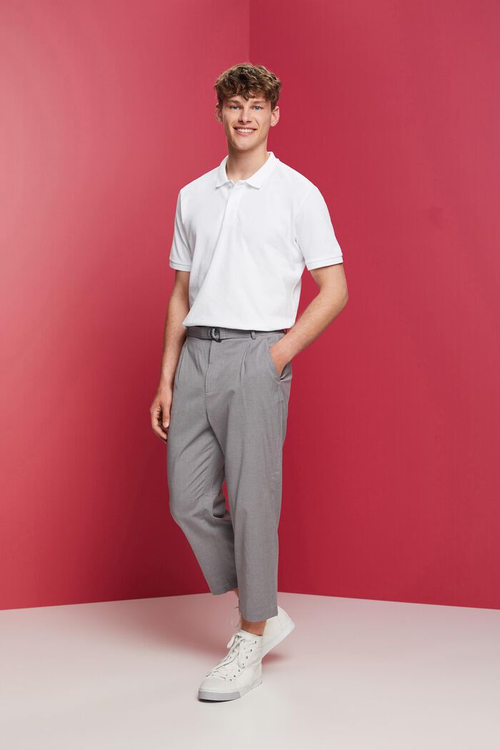 Slim-Fit-Poloshirt aus Baumwoll-Piqué
