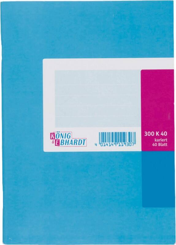 K E Geschäftsbuch DIN A5 / 8615211-300K40, hellblau, kariert Inh. 40 Blatt