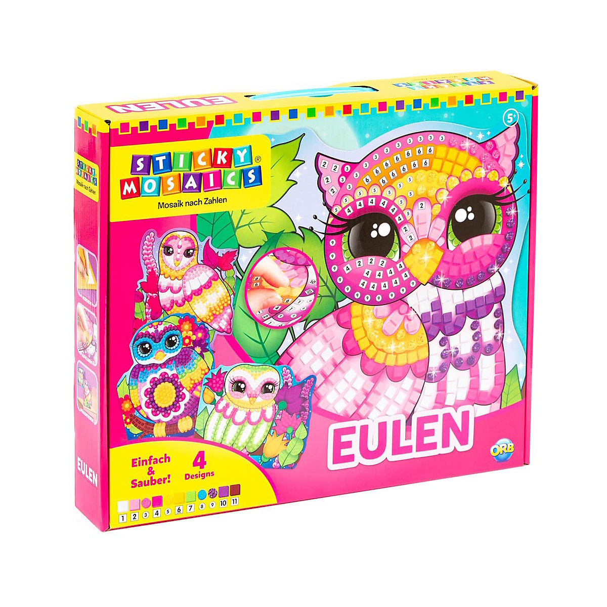 Sticky Mosaics Funkelnde Bilder Eulen