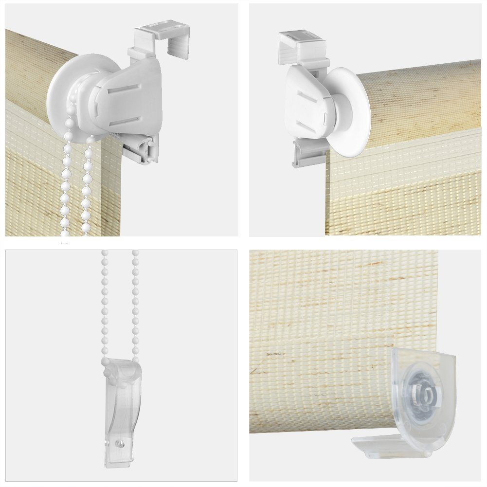 Doppelrollo Doppelrollo Klemmfix ohne Bohren Duo Rollo Klemmrollo, euroharry