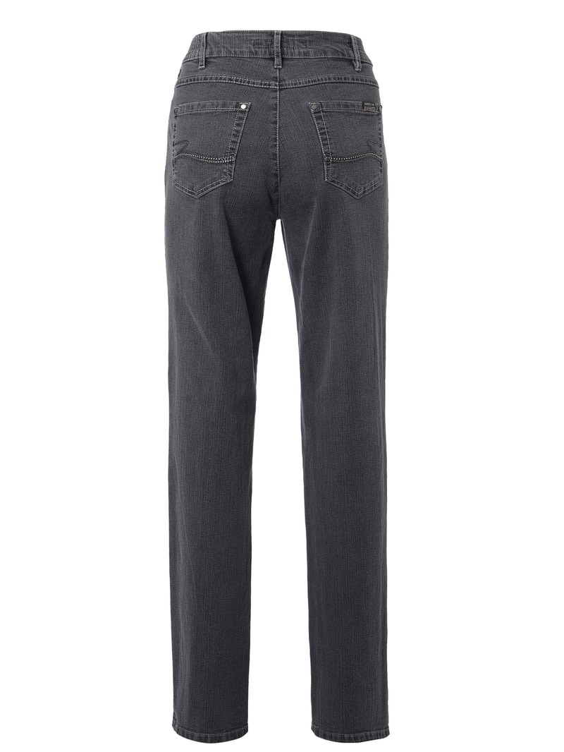 Comfort Fit Jeans mit Stretch-Anteil Modell 'Greta' in anthrazit