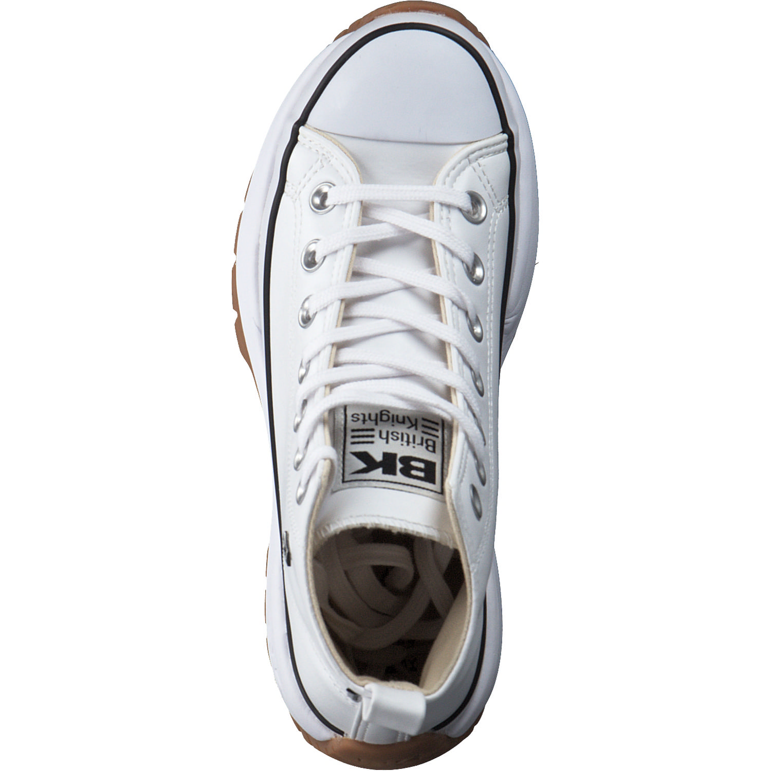 British Knights Kaya Mid Fly B49, Sneakers High, Damen, Weiß / Schwarz