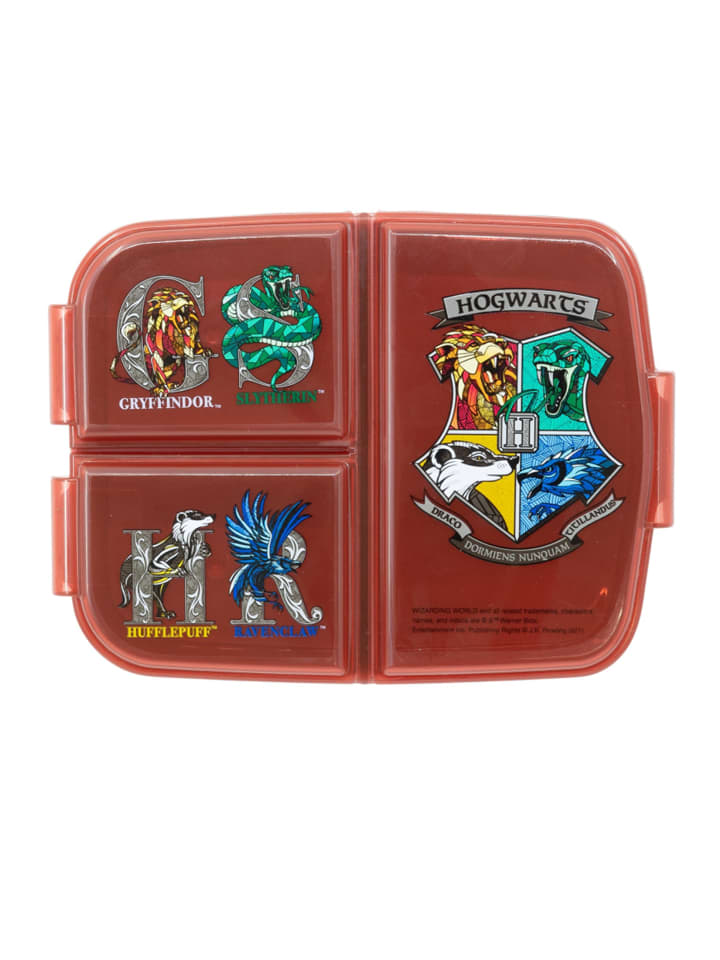 Harry Potter School Shields Kinder Premium Brotdose Lunchbox mit 3 Fächern in Rot günstig kaufen onesize