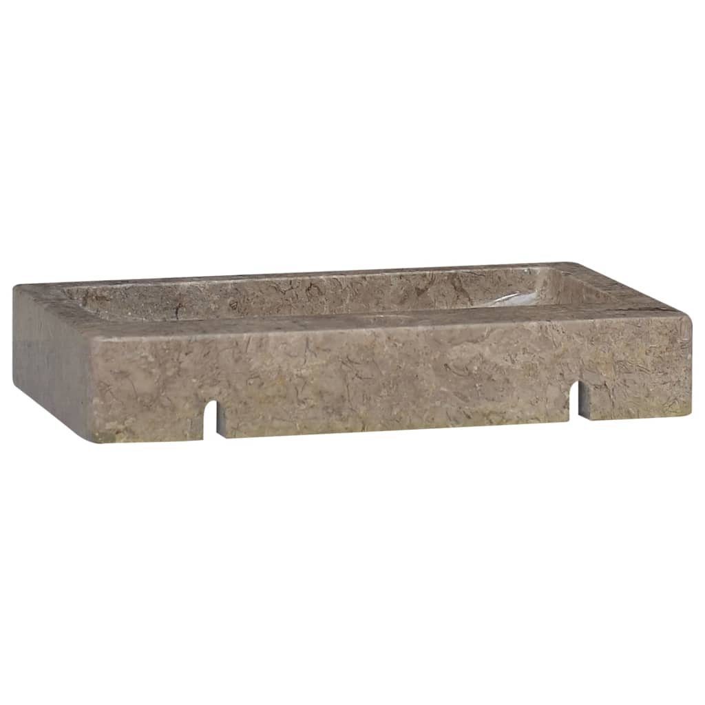 vidaXL Waschbecken Wandwaschbecken Grau 38x24x6,5 cm Marmor