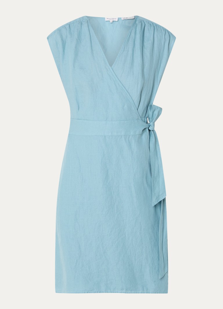 Rochie Marc O'Polo din in, cu curea în talie.