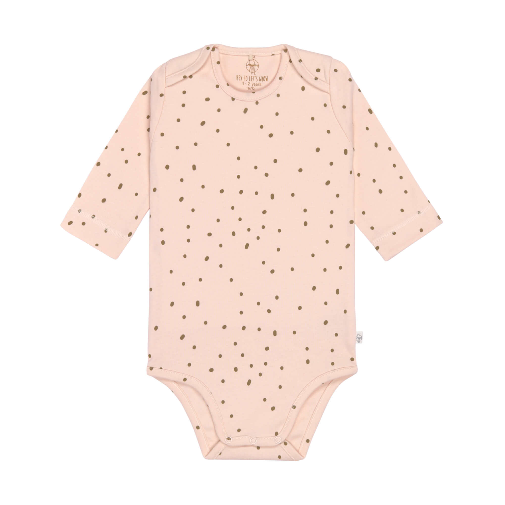 Baby Body langarm - Bio Baumwolle, Rosa