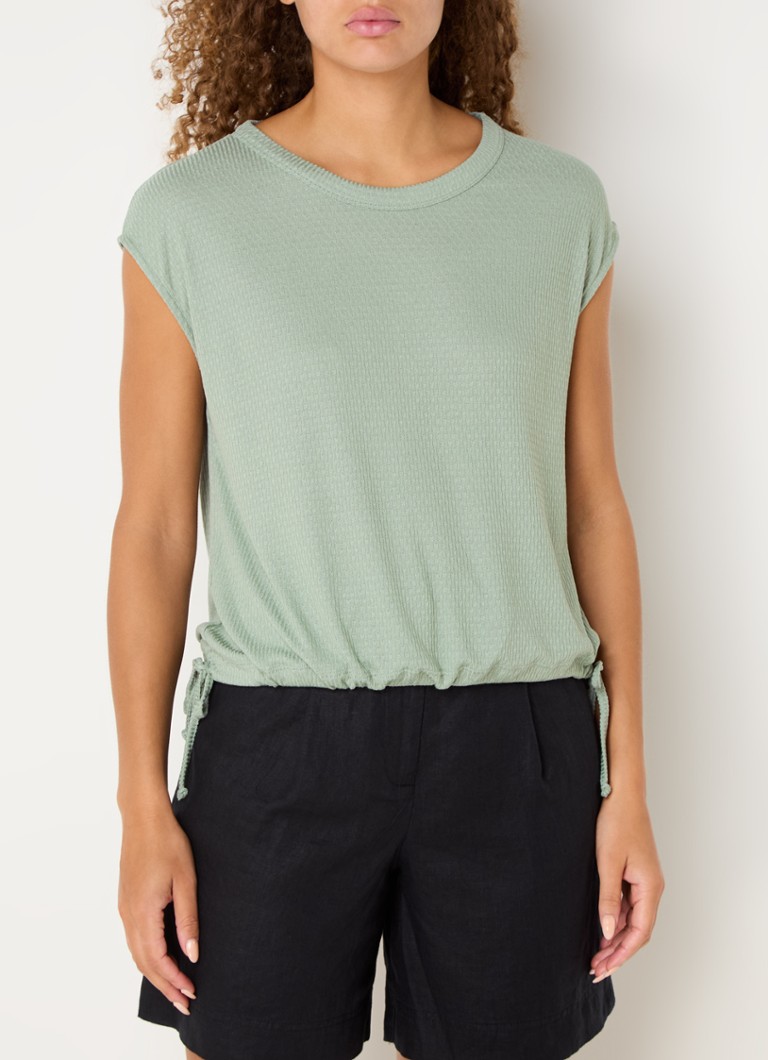 OPUS Sewuki top with texture and bow detail