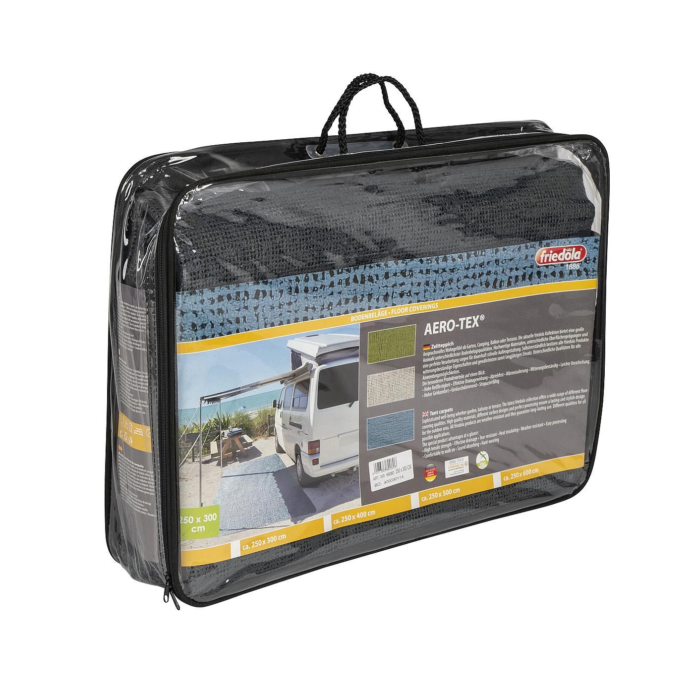 Bo-Camp Aerotex 600 x 250 cm anthrazitfarbener Zeltteppich