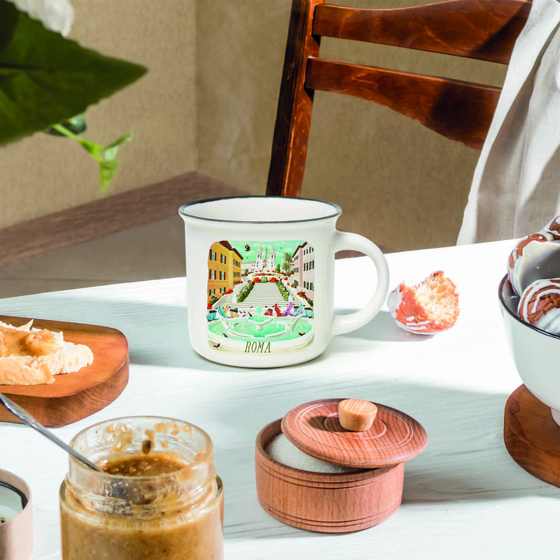 Porcelánový hrnček - Cup-Puccino - Kolekcia svetových miest