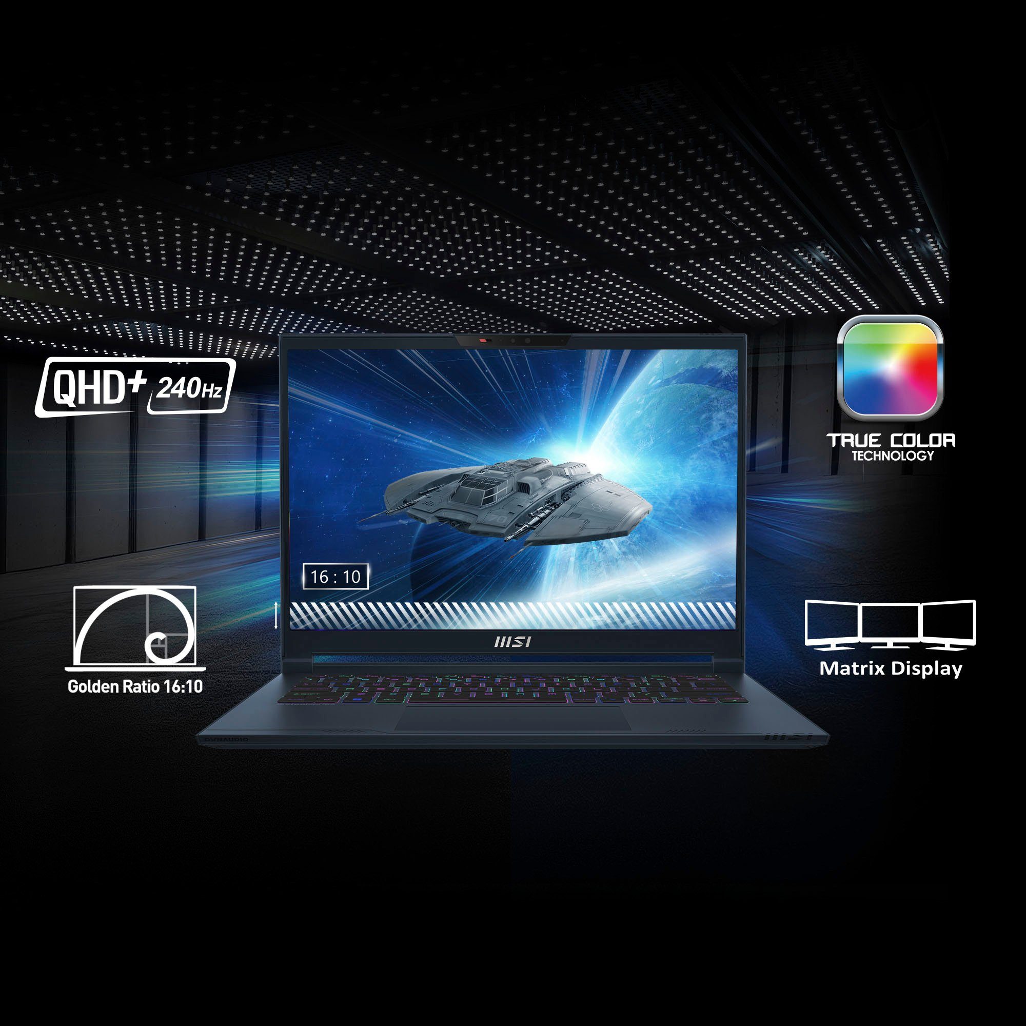MSI Stealth 14 Studio A13VE-029 Gaming-Notebook (35,7 cm/14 Zoll, Intel Core i7 13700H, GeForce RTX 4050, 1000 GB SSD)