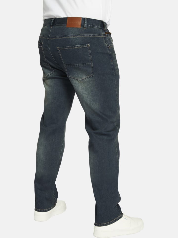 Charles Colby Tiefbundjeans BARON TAHAMS in dunkelblau günstig kaufen