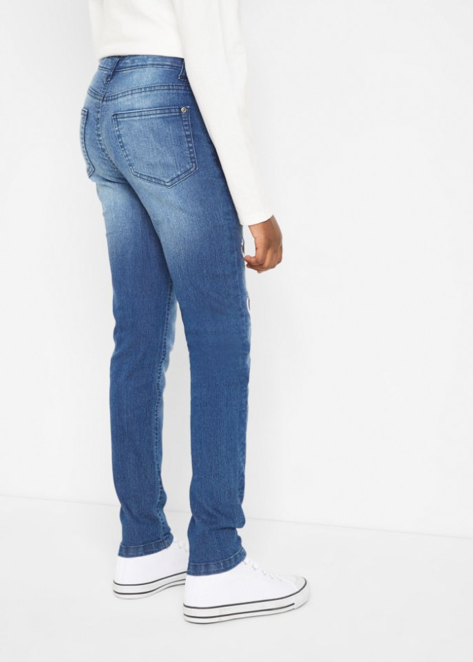 Mädchen Skinny-Jeans mit Herzchen