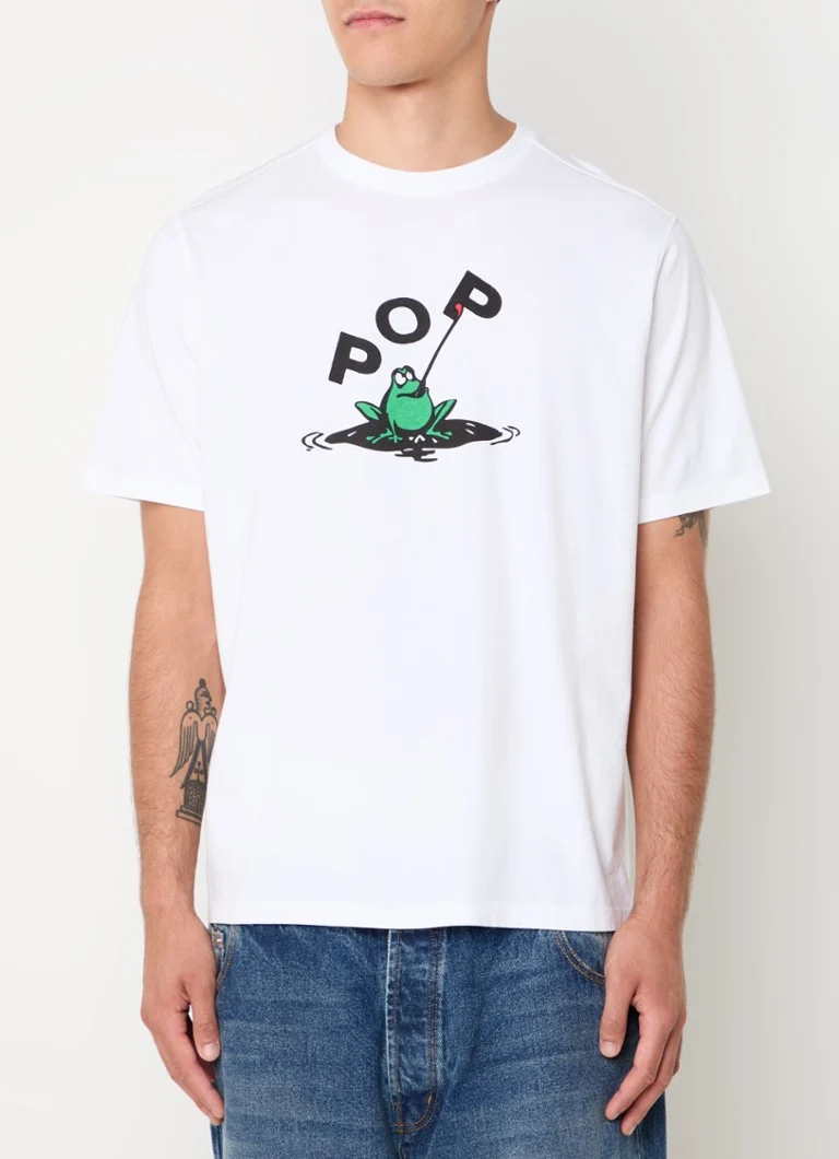 Pop Trading Company T-skjorte med logotrykk