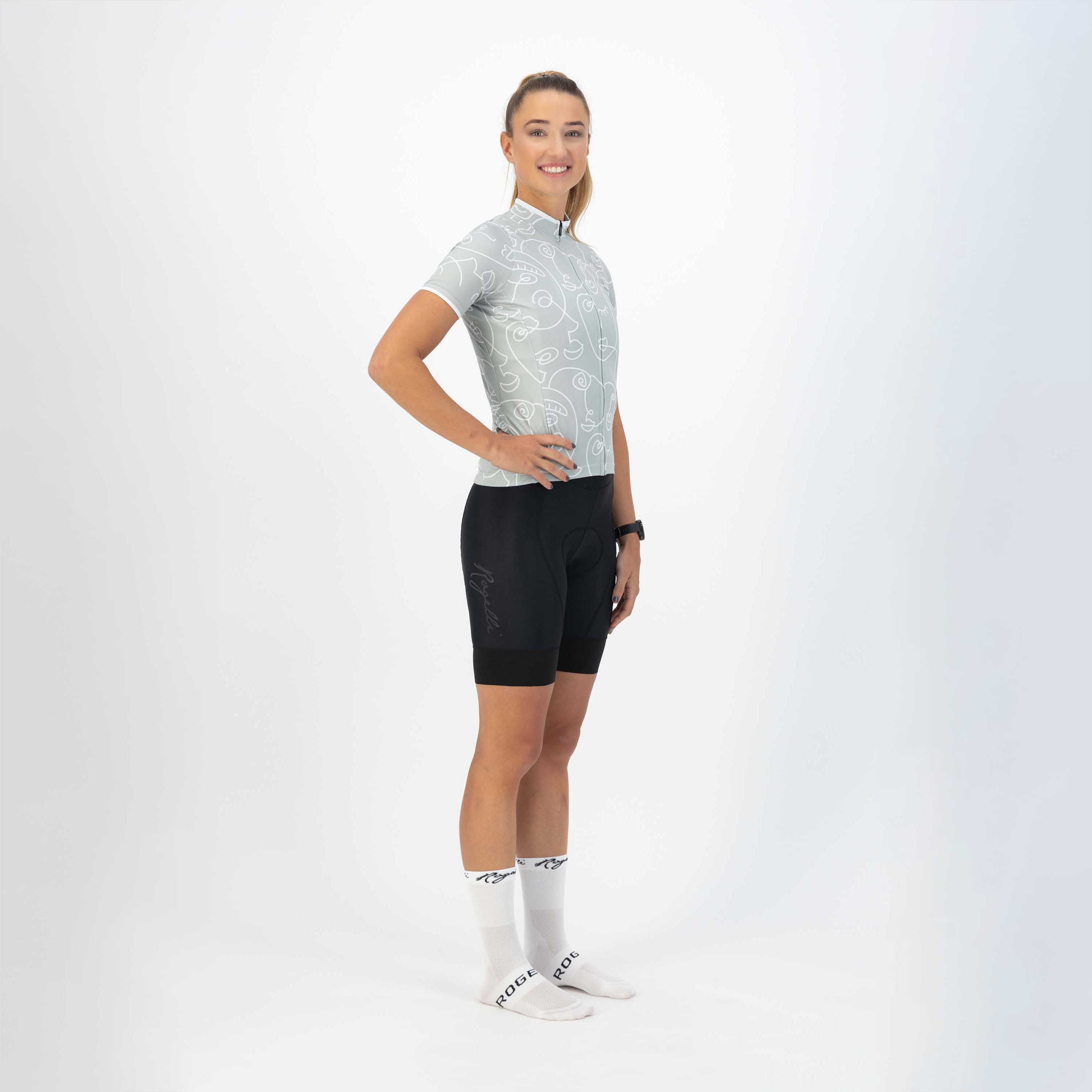 Rogelli Faces Mint Damen Radtrikot Kurzarm