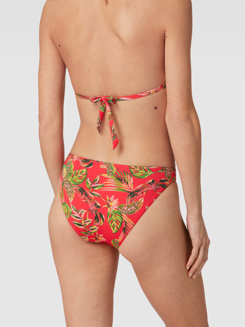 Bikini-Slip mit Allover-Print Modell 'DUCA WAILUA' in rot
