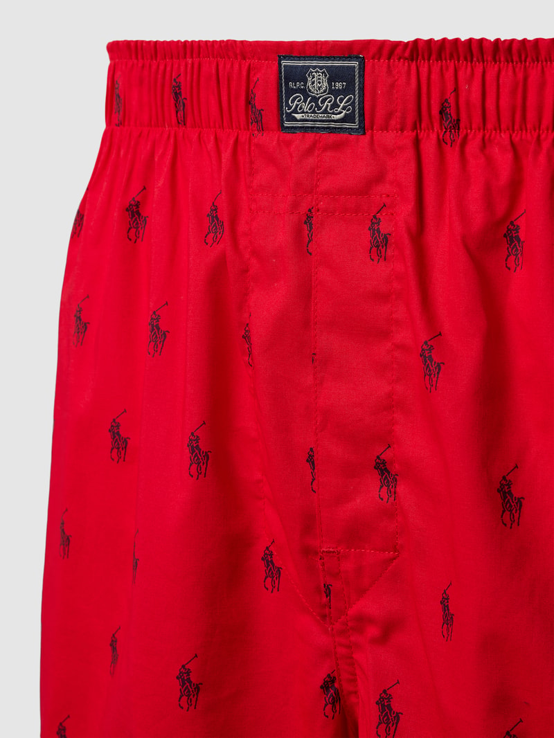 Boxershorts mit Allover-Muster im 3er-Pack in rot