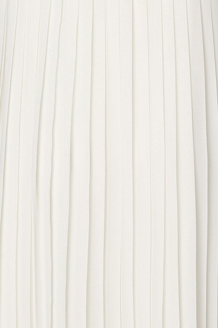 Plissiertes Jerseykleid mit Bindegürtel