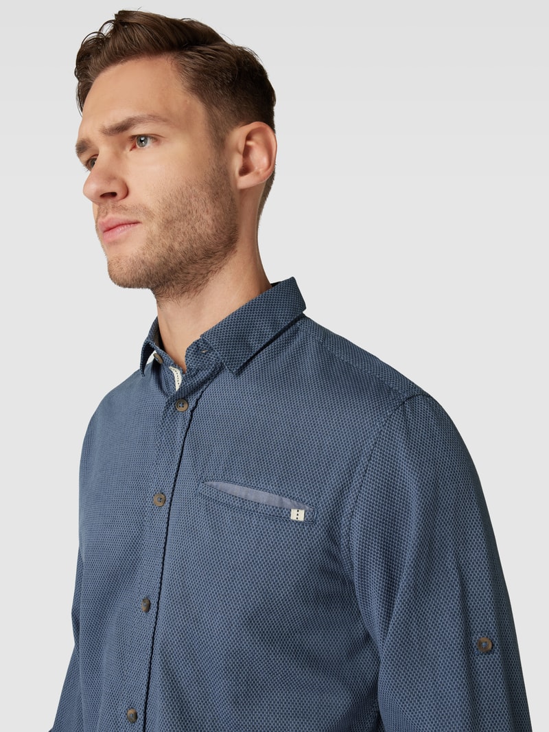 Regular Fit Freizeithemd mit Kentkragen in royalblau