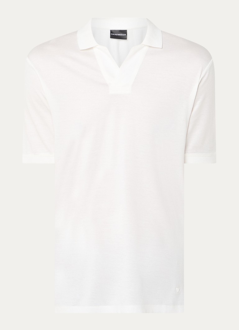 Polokošeľa Emporio Armani Regular fit zo zmesi lyocellu