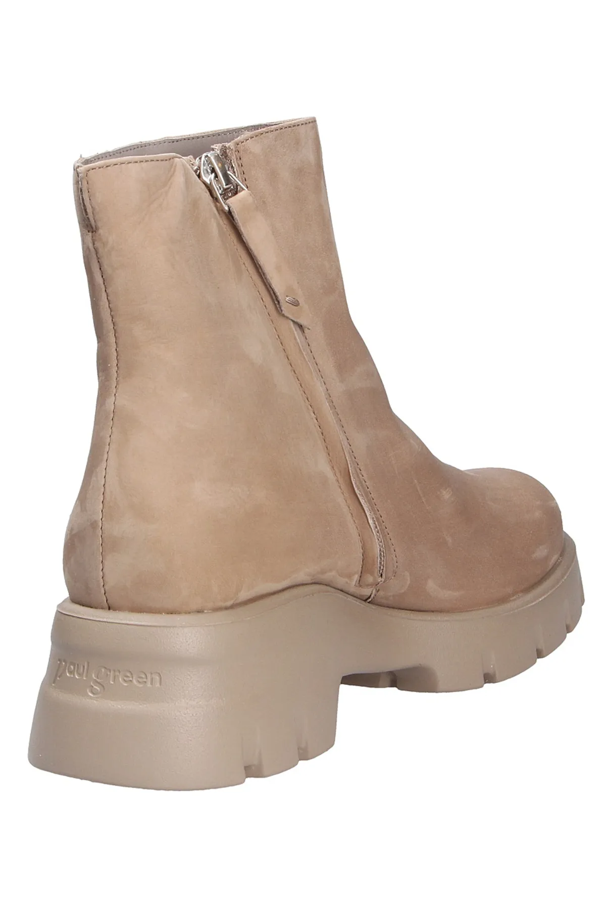 Paul Green  Stiefelette - Beige - Blockabsatz