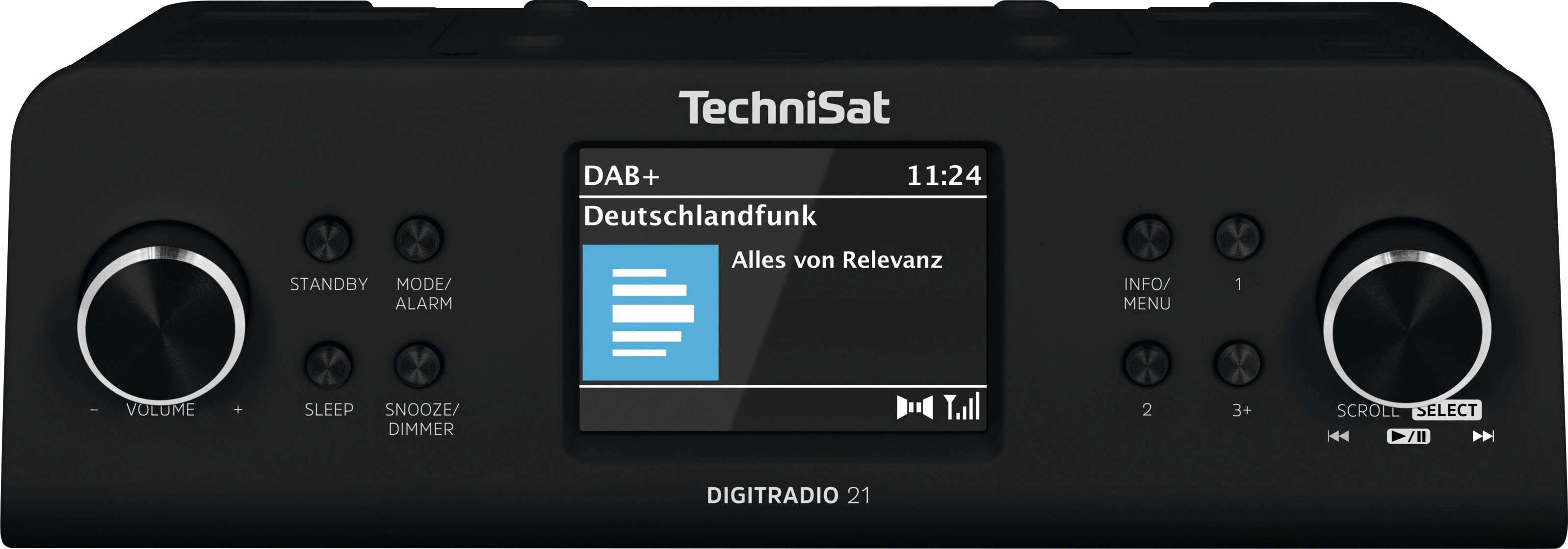 TechniSat DIGITRADIO 21 Küchen-Radio (Digitalradio (DAB), UKW mit RDS, 2 W, Unterbau-Radio,Küchen-Radio)