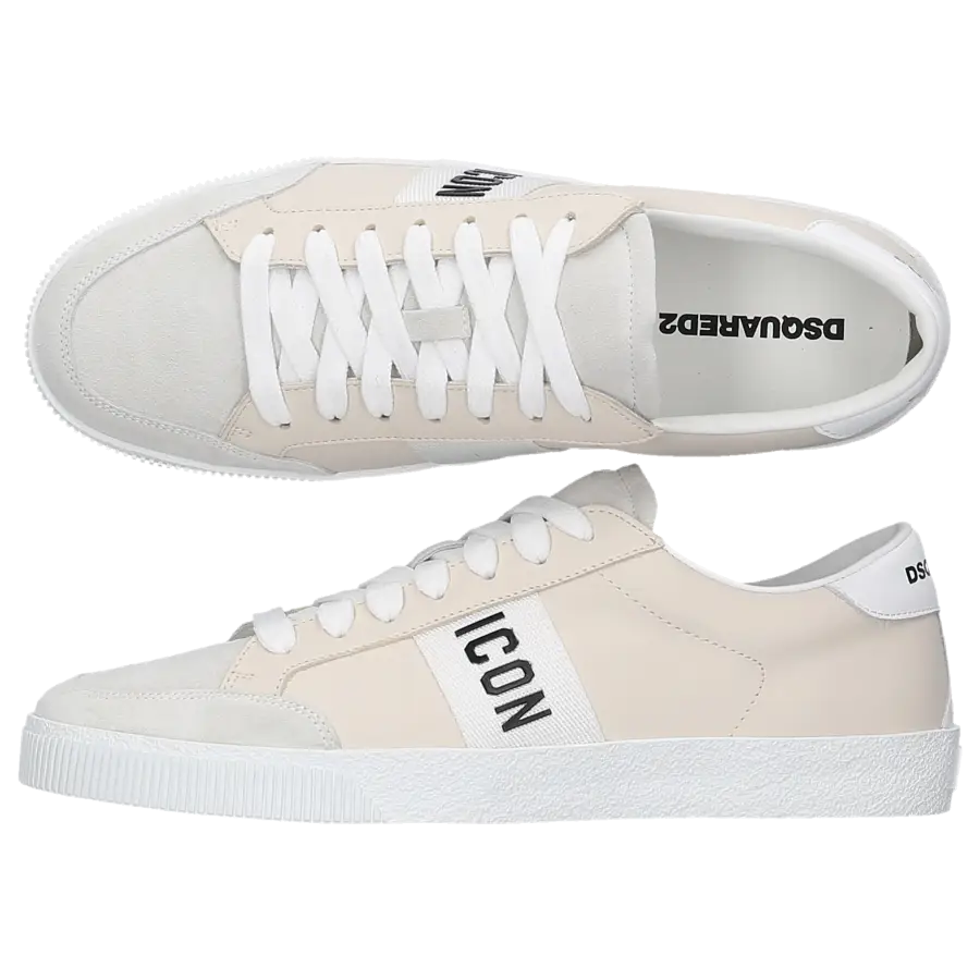 Dsquared2 - Sneaker low ICON CASSETTA Veloursleder - beige