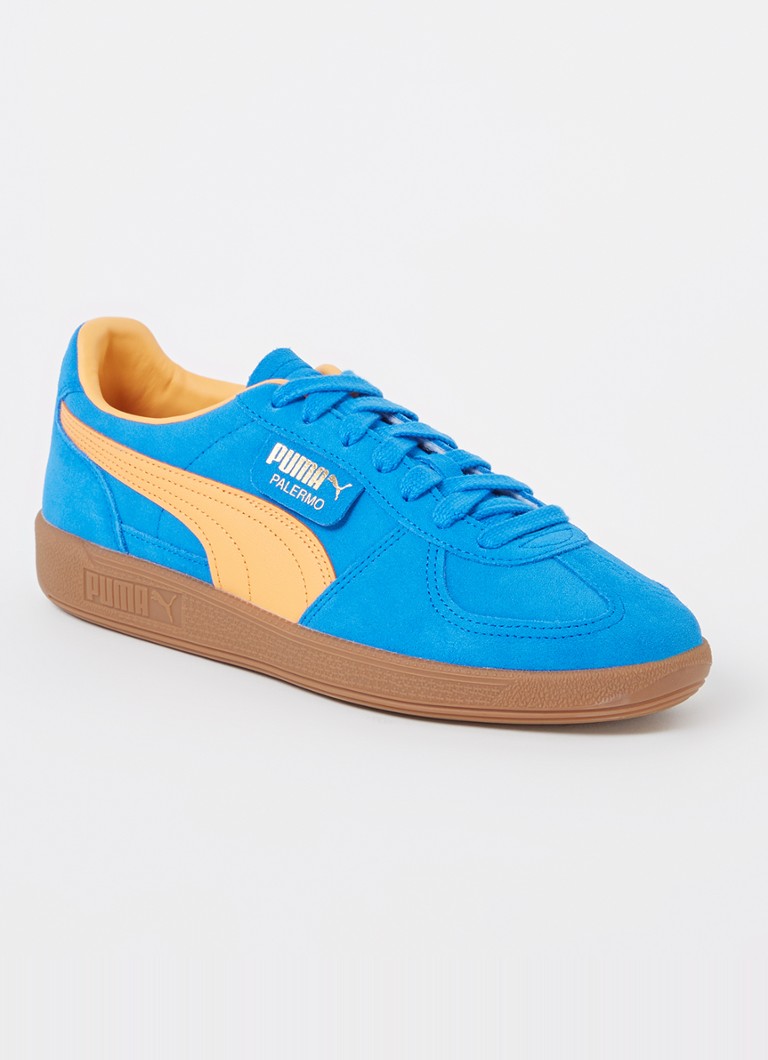Semišové tenisky Puma Palermo s koženými detailmi