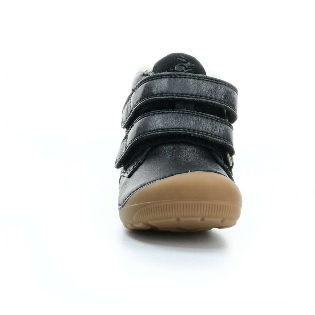Bundgaard Petit Mid Winter Strap Black schwarze Barfuß-Stiefeletten