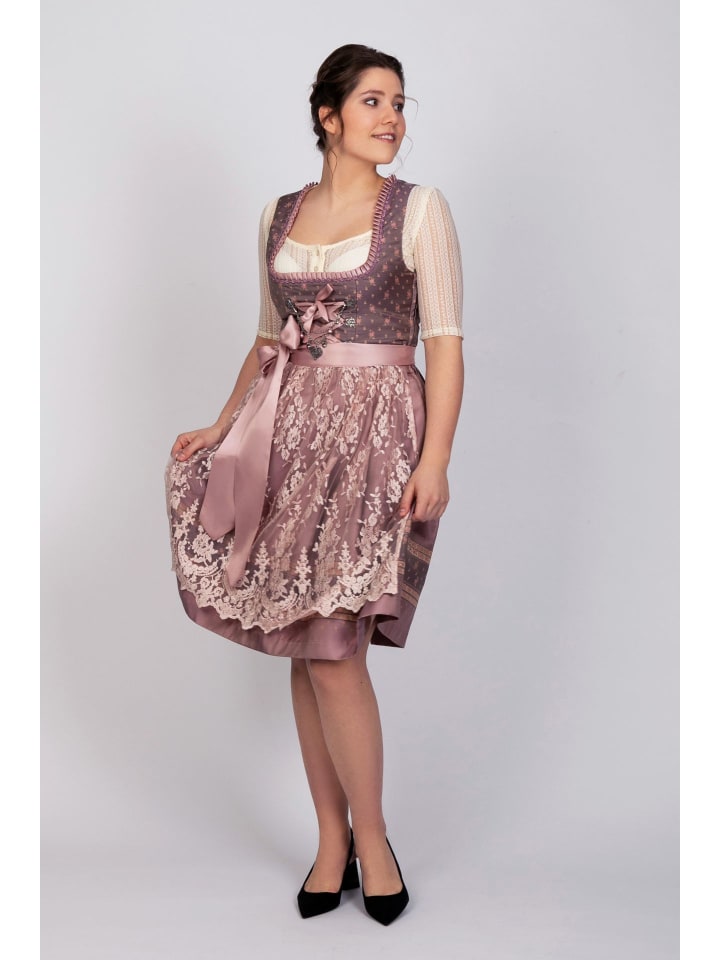 Edelnice Mini Dirndl 2-teilig Madeleine in rose günstig kaufen