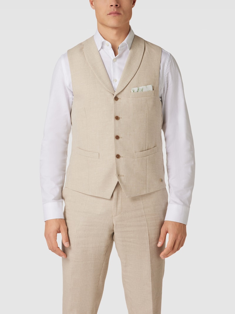 Sakko mit Anstecknadel Modell 'Shelby' in beige