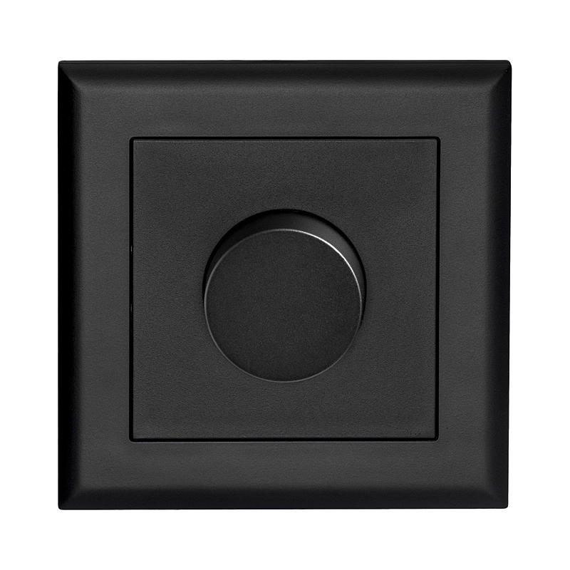 Egant Dimmer LED innfelt 10-100VA sort matt Egant Fjord