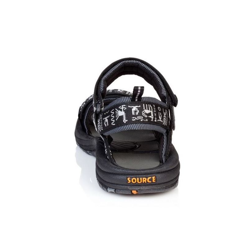Source Gobi schwarze Herren Inka-Sandalen