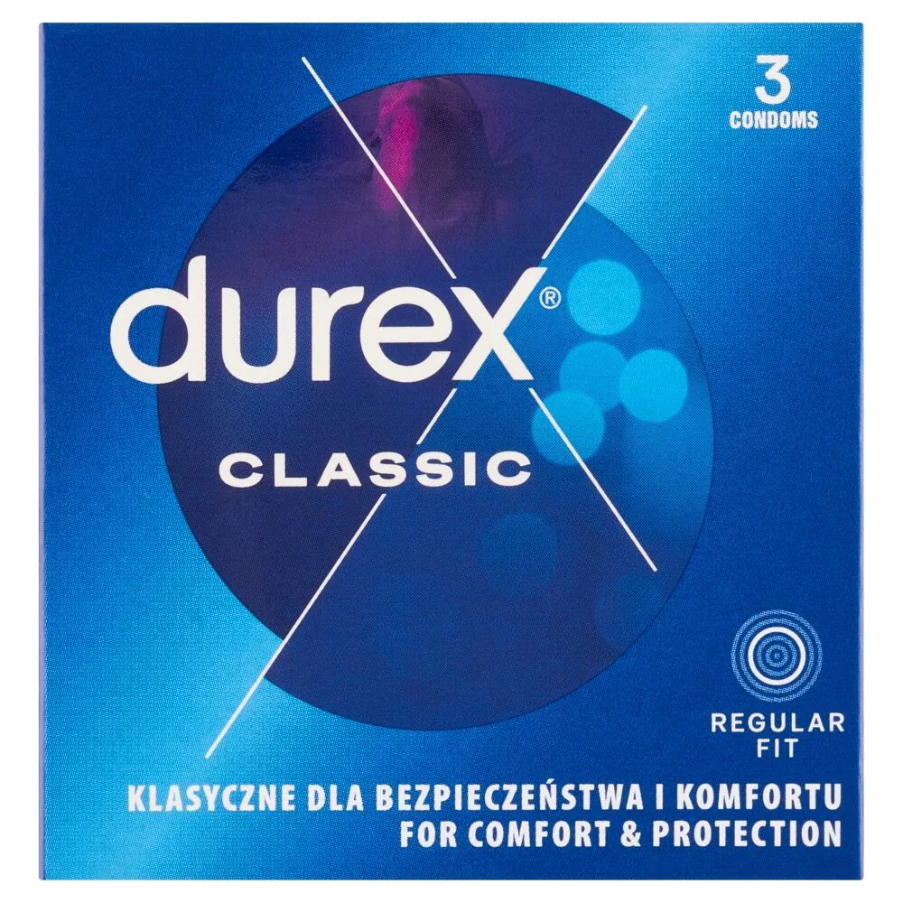 Durex Classic kondomer, 3 stk.