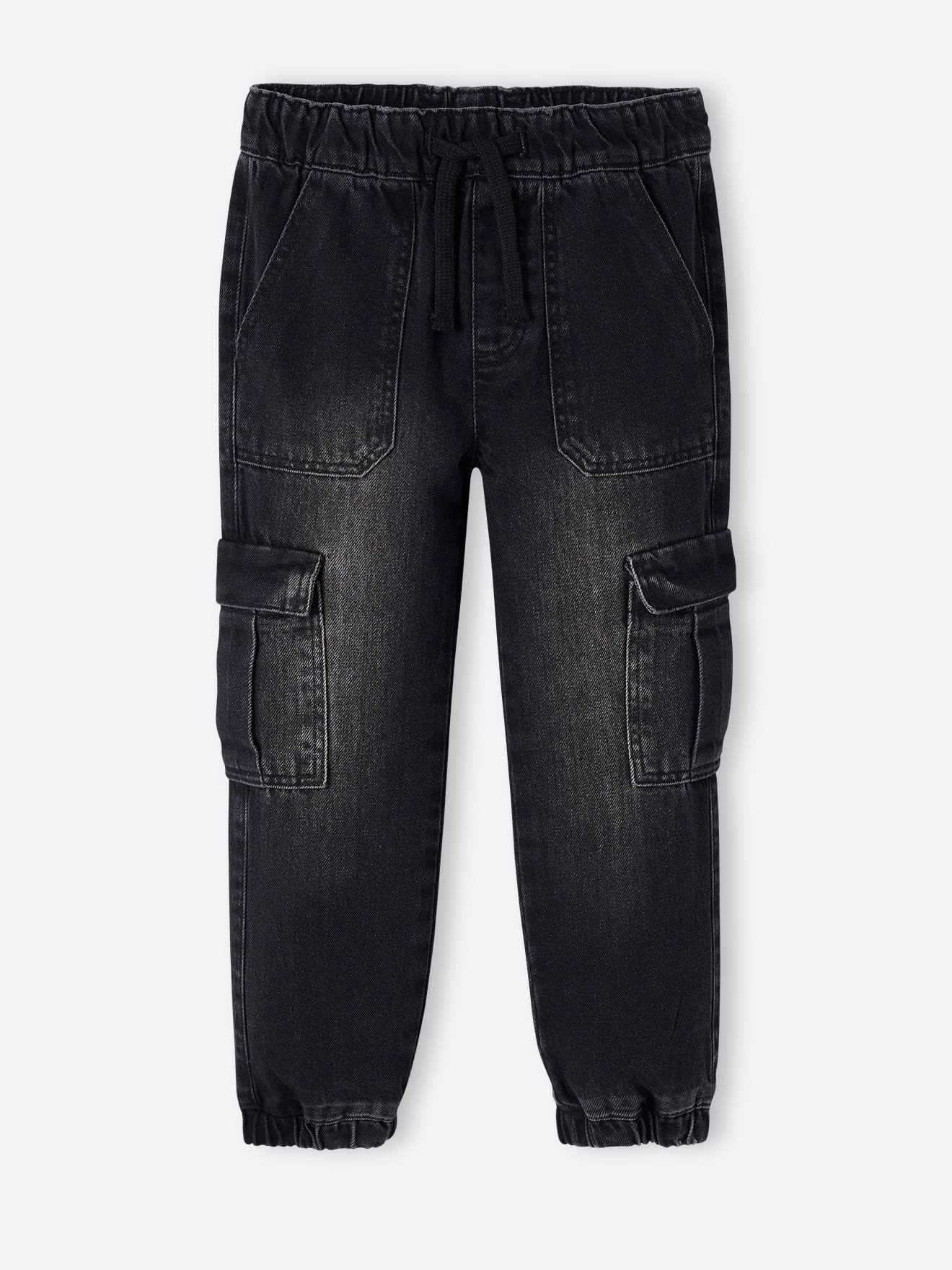 Vertbaudet Jungen Cargo-Jeans mit Dehnbund Oeko-Tex - blue stone