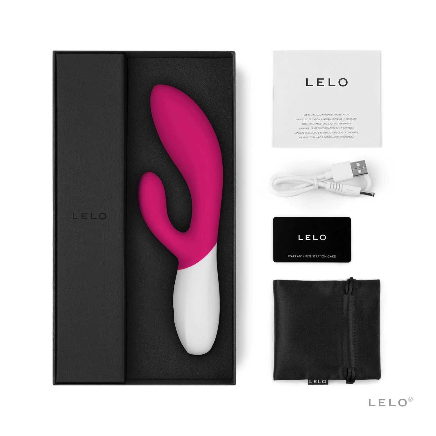 INA WAVE 2 Cherry - Rabbit Vibrator für Damen und Herren