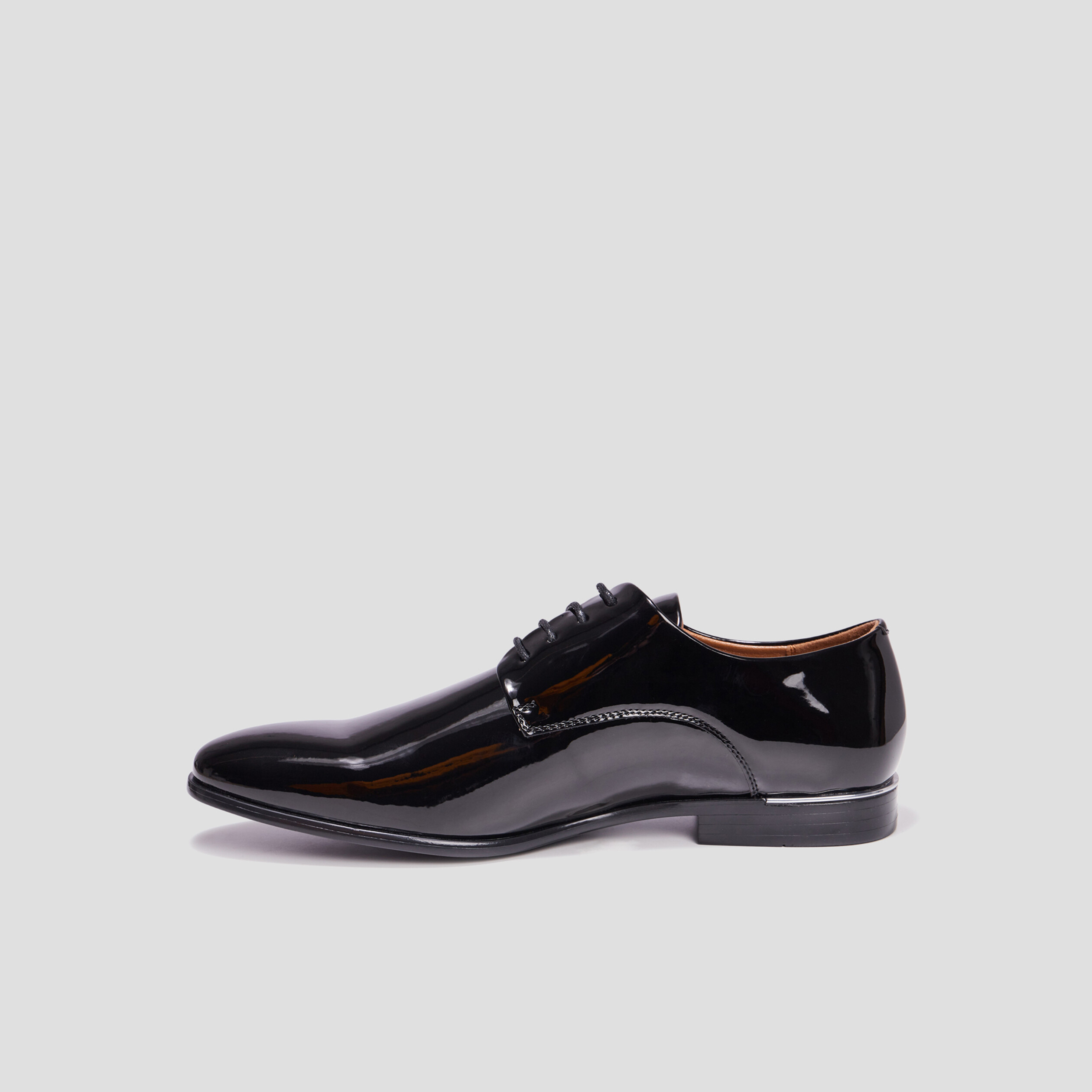 Derbies vernies à lacets Delson noir homme | La Halle