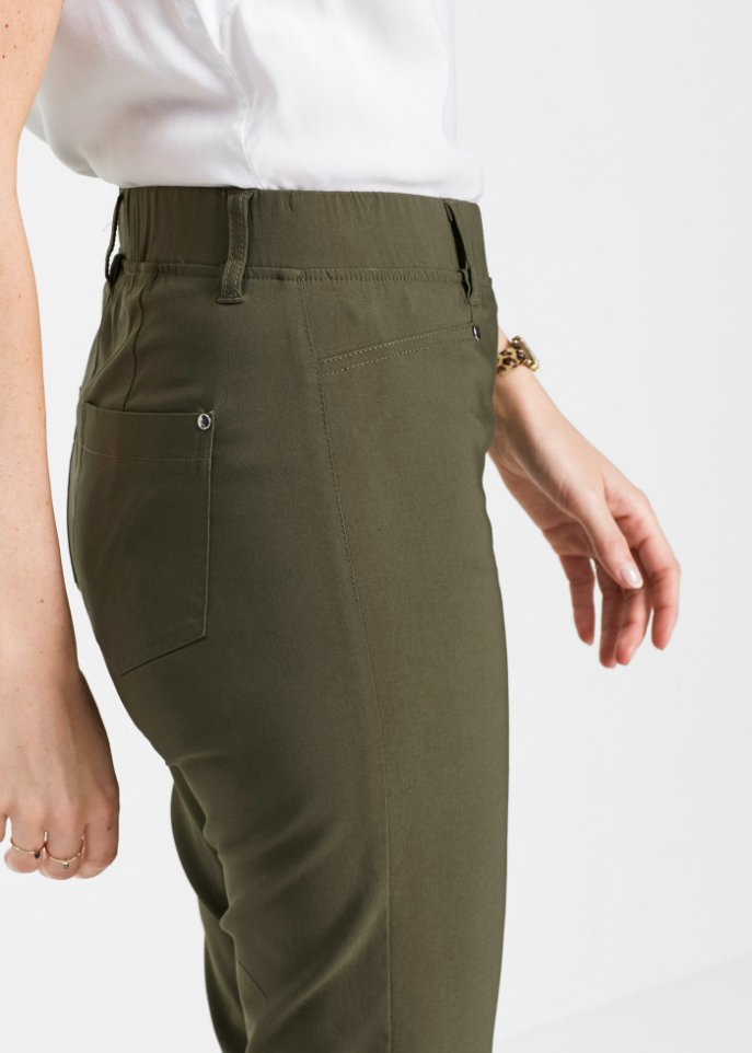 Stretchcapri mit Schlupfbund