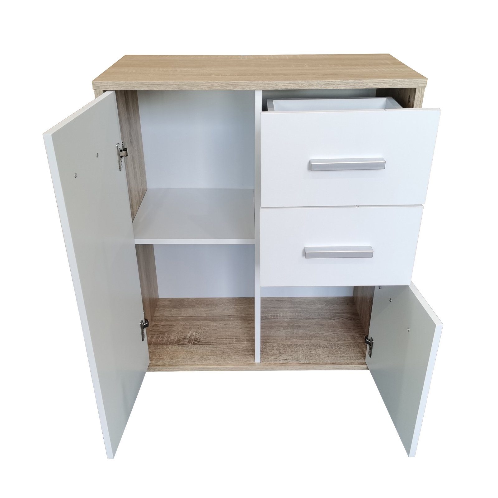 HTI-Line Kommode Kommode Nina mit zwei Schubladen (Stück, 1 St), Anrichte Sideboard Schrank