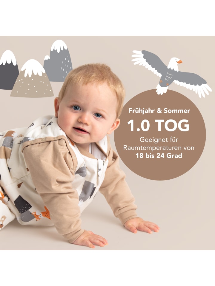 Schlummersack Babyschlafsack, 1.0 TOG in Orange günstig kaufen