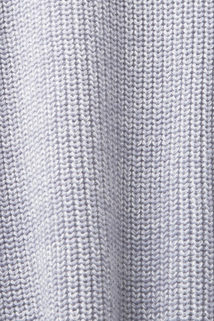 Rippstrickpullover mit Stehkragen
