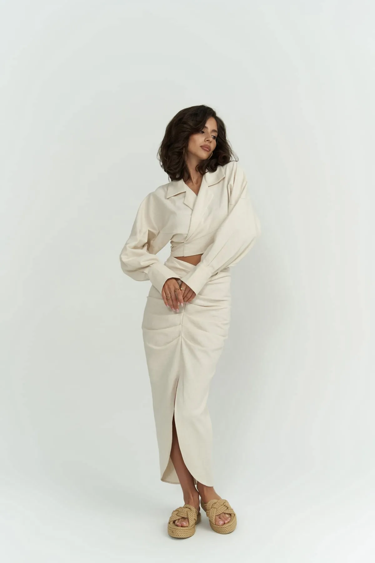 BOHEMAİ  Zweiteiler - Beige - Regular Fit