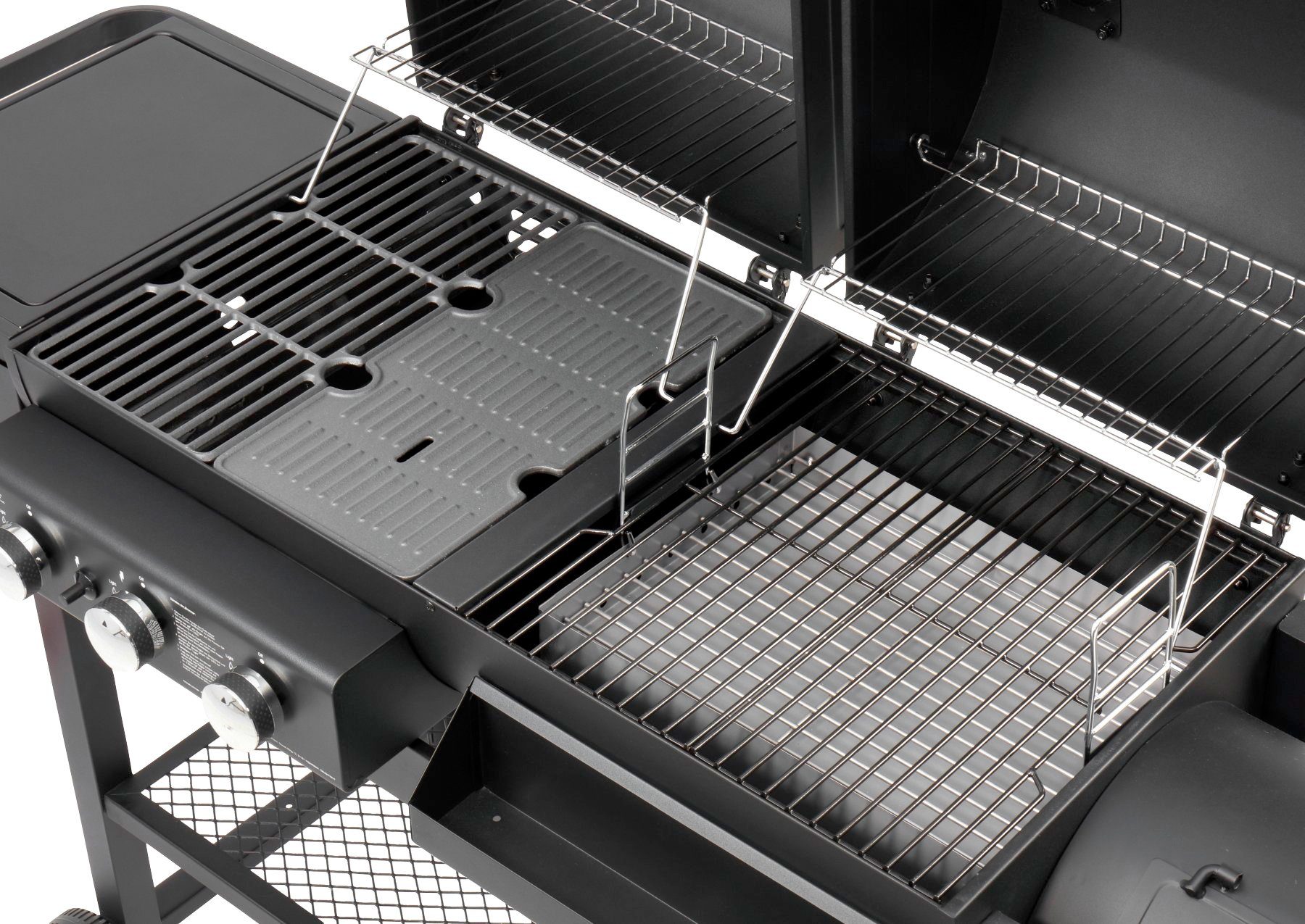 El Fuego Gasgrill Sierra, Gas- und Holzkohlekombination, BxTxH: 173,5x60x117,5 cm