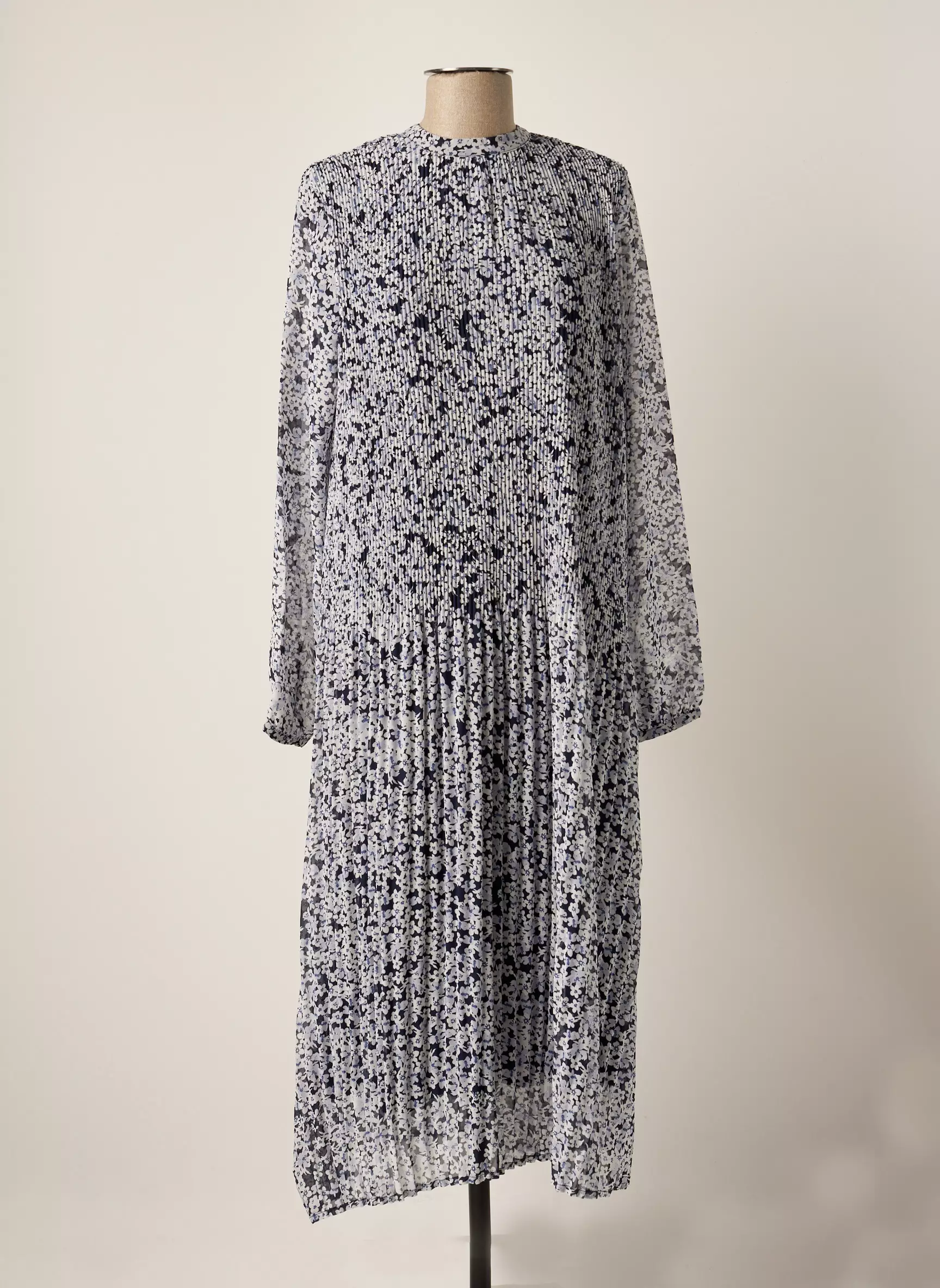 Vila Robes Mi Longues Femme couleur bleu