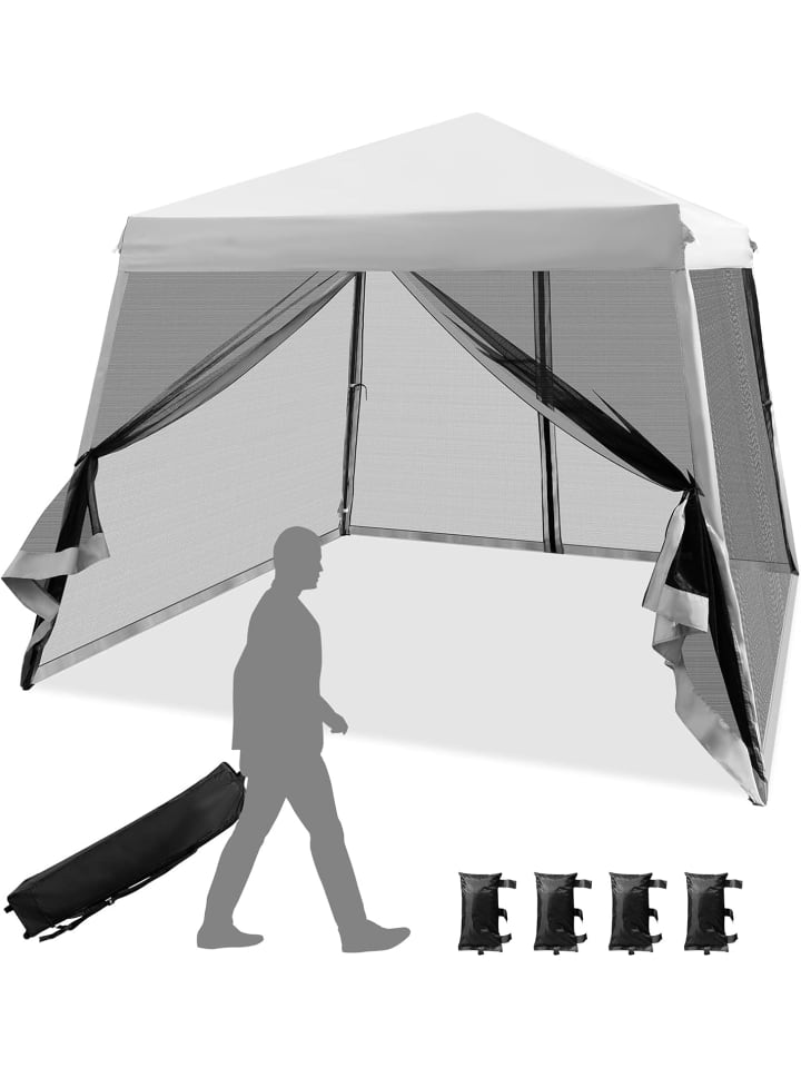COSTWAY 3x3 m Pop Up Pavillon in Grau günstig kaufen onesize